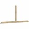 Ekena Millwork Portland Rough Sawn Timber Gable Bracket, Douglas Fir, 108"W x 45"H x 2"D x 4"F, 10/12 Pitch GBW108X45X0204POR00RDF - alternate 2